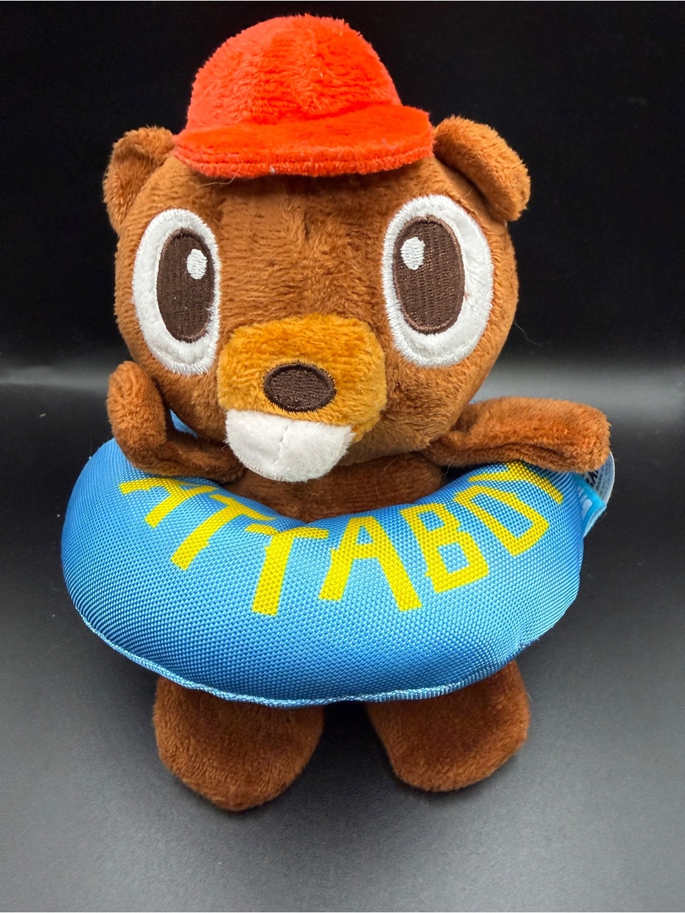 Bark Attaboy Camp Bucky Beaver Plush Dog Toy